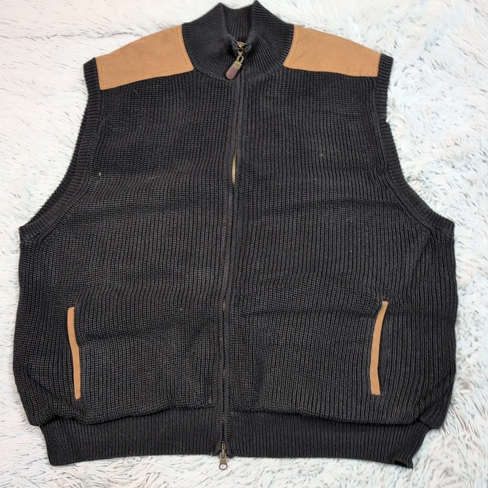 Orvis Vest Womens XXL Black Gorpcore Pockets Zip Up Soft Cozy Warm Comfort